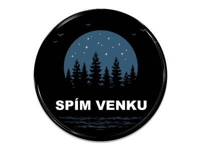 Samolepka - Spím venku