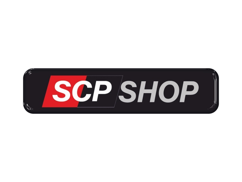 Zakázková samolepka - SCP logo 95x22mm
