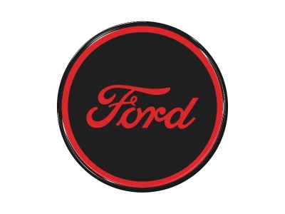 Samolepka na AL disk - Ford (red-black)