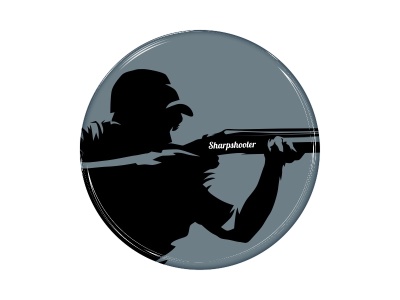 Zakázková samolepka - Sharpshooter 15x15cm