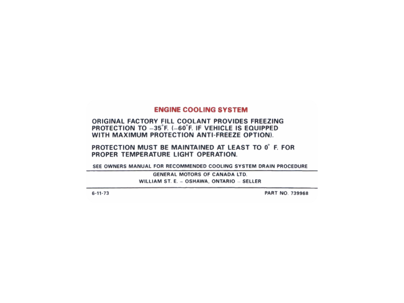 Zakázková samolepka - LAMINO engine cooling v rozměru 120x53mm