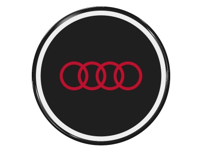 Samolepka na AL disk - Audi (black)