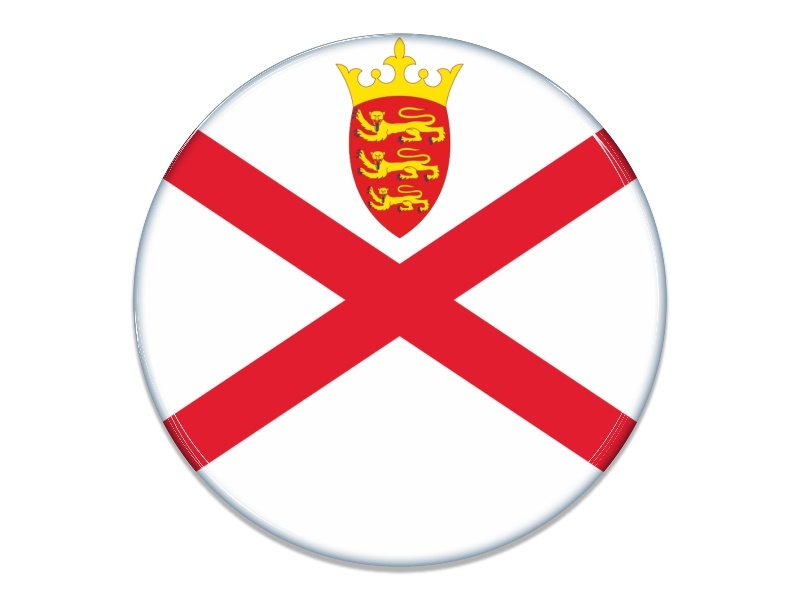 Samolepka - Vlajka Jersey - kruh