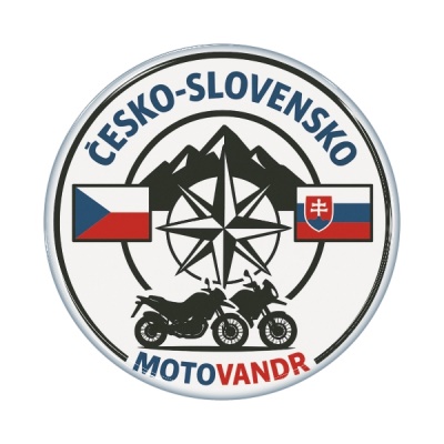 Zakázková samolepka - motovandr 80mm