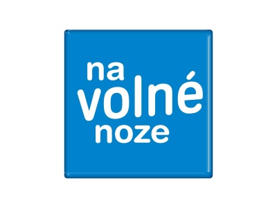 Zakázková  samolepka - na volné noze - blue