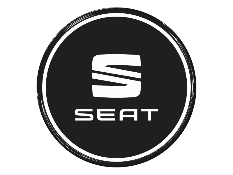 Samolepka na AL disk - Seat (black/white)