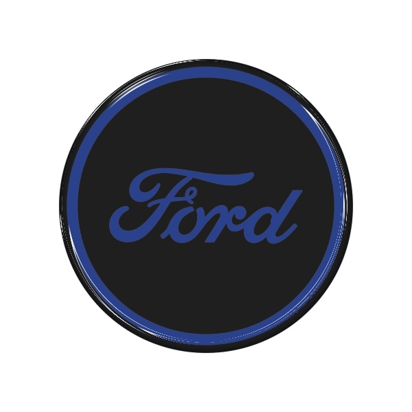 Zakázková samolepka - Ford black royalblue 54mm