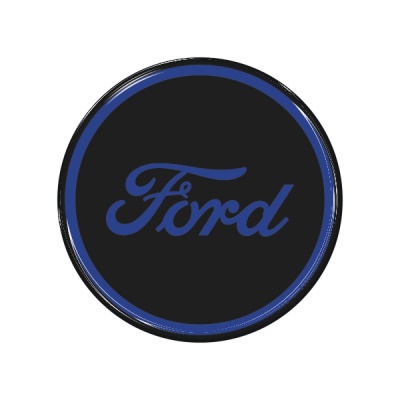 Zakázková samolepka - Ford black royalblue 54mm