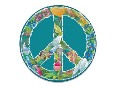 Samolepka - Peace