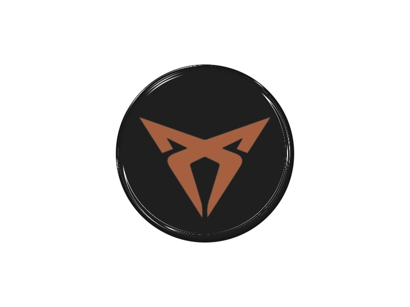 Samolepka - Cupra brown 56mm