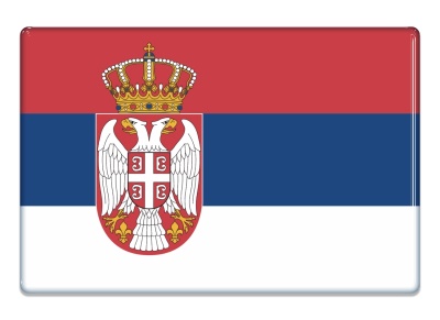 Samolepka - Vlajka Srbsko - obdélník