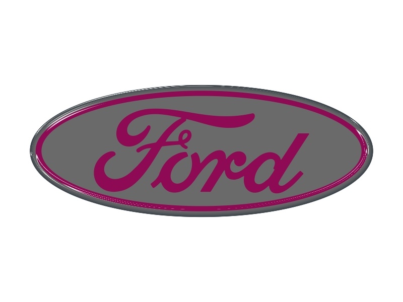 Samolepka - Ford (Gray-VioletRed)