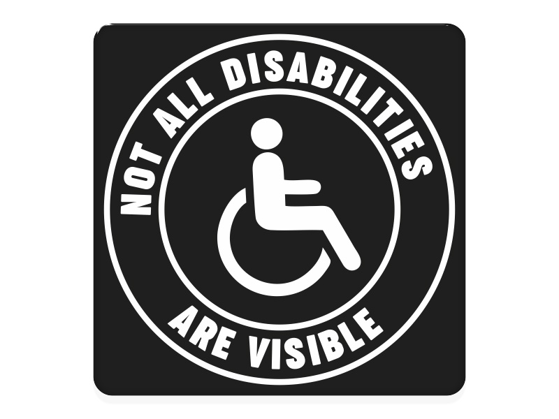 Zakázková  samolepka - Disabilities