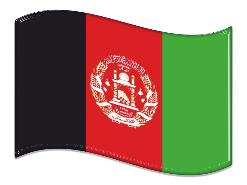 Samolepka - Vlajka Afgánistán