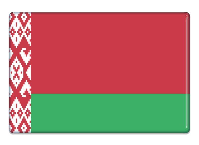 Samolepka - Vlajka Bělorusko - obdélník