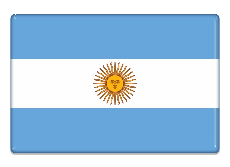 Samolepka - Vlajka Argentina - obdélník