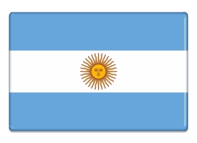 Samolepka - Vlajka Argentina - obdélník