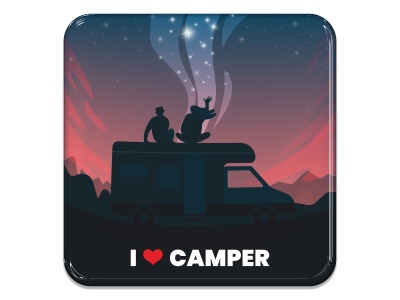 Samolepka - I love camper