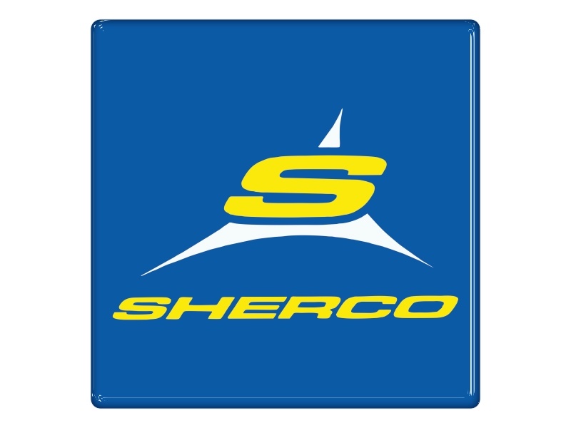 Zakázková  samolepka - Sherco 20x20 cm