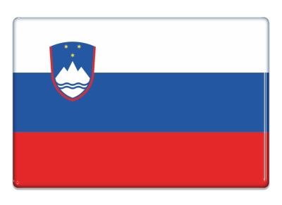 Samolepka - Vlajka Slovinsko - obdélník