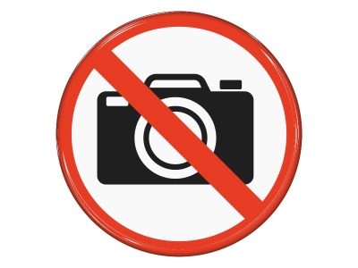 Samolepka - Zákaz fotografování