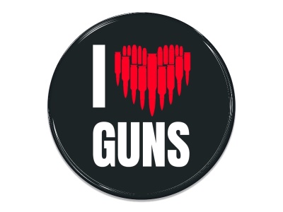 Samolepka - I love guns