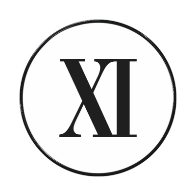 Zakázková samolepka - Římská číslice 11