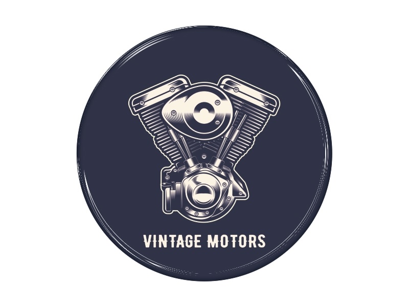 Zakázková  samolepka - V-Twin tmavý