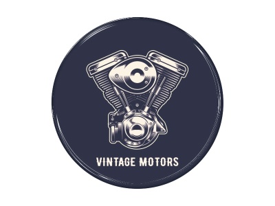 Zakázková  samolepka - V-Twin tmavý