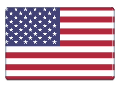 Samolepka - Vlajka USA - obdélník