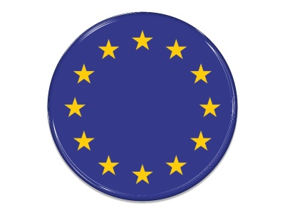 Samolepka - Vlajka EU - kruh