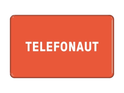 Zakázková  samolepka - telenaut orange_56x34mm