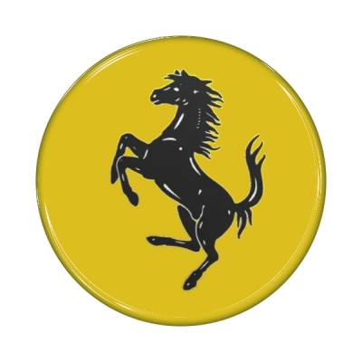 Zakázková samolepka - ferrari kruh 30mm