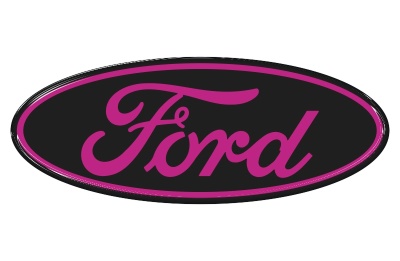 Samolepka - Ford (black-pink)