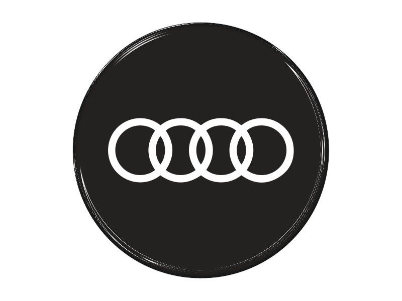 Samolepka na AL disk - Audi (ALL-black/white)
