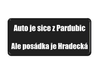 Samolepka - Jsme z Hradce!