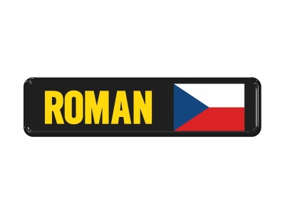 Zakázková samolepka - Roman 10x2,5
