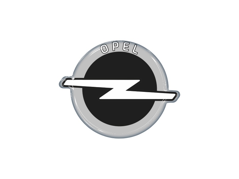 Zakázková samolepka - opel černý 11,5cm (výška) x 14,2cm (šířka) 