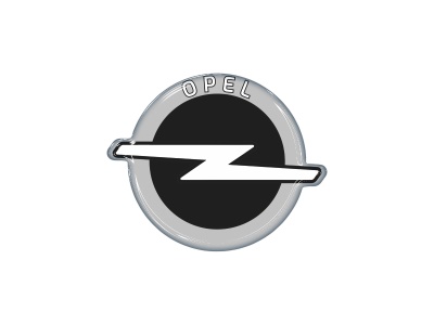 Zakázková samolepka - opel černý 11,5cm (výška) x 14,2cm (šířka) 