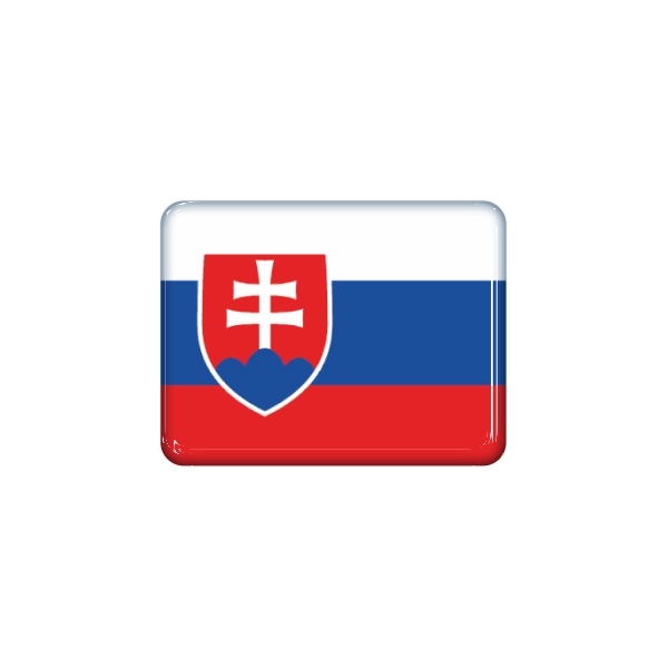 Zakázková samolepka - minivlajka Slovensko obdélník