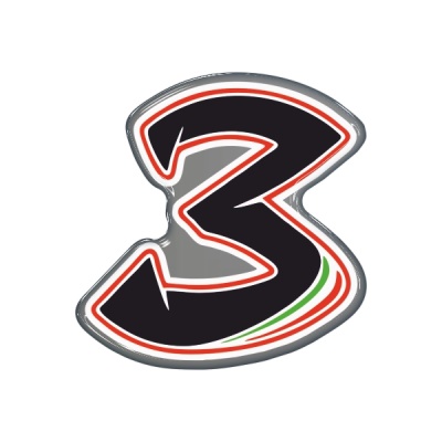 Zakázková samolepka - číslo 3 6,5 x 6,5cm