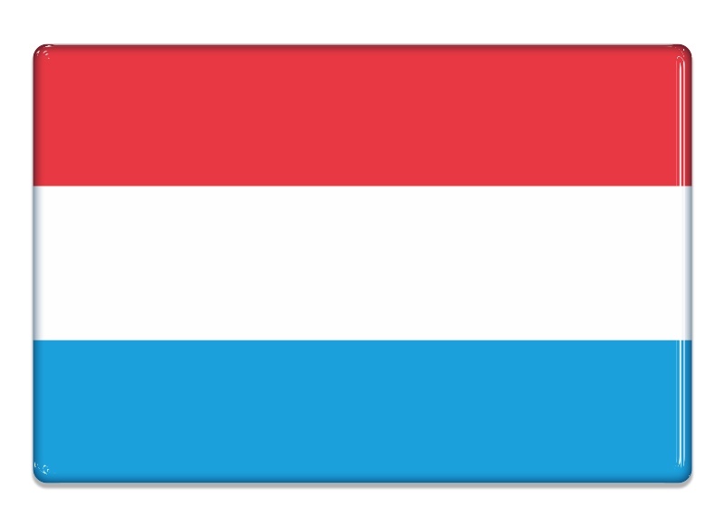 Samolepka - Vlajka Lucembursko - obdélník
