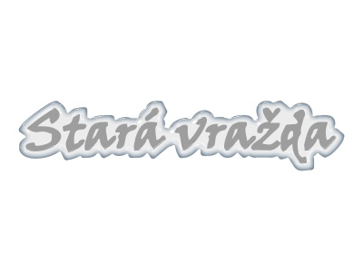 Zakázková  samolepka - Stará vražda 250 x 55mm