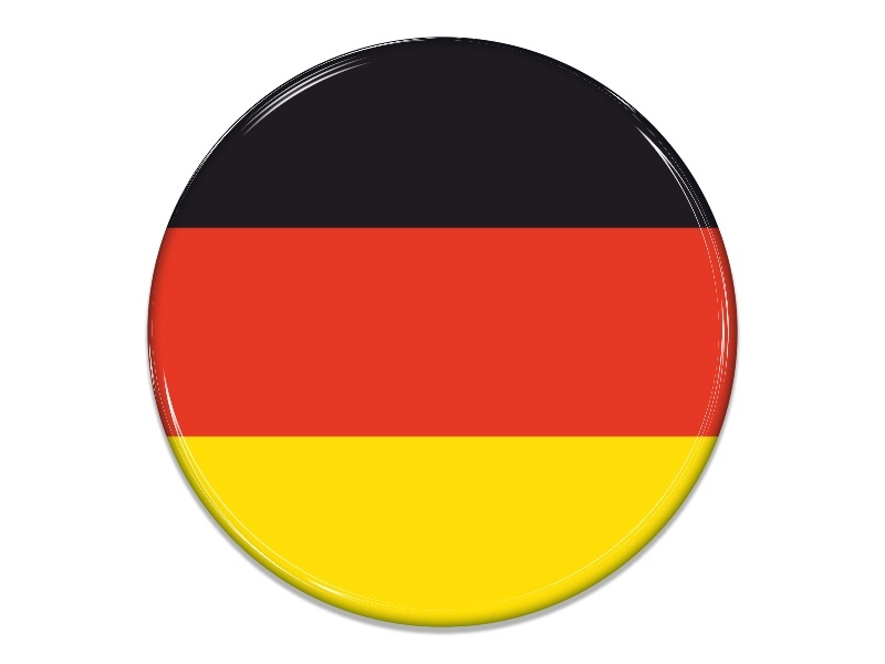 Samolepka - Vlajka Německo - kruh