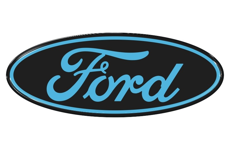 Samolepka - Ford (cyan-black)