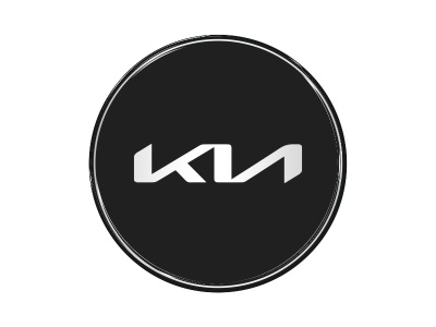 Zakázková  samolepka - Kia bg-Black/silver