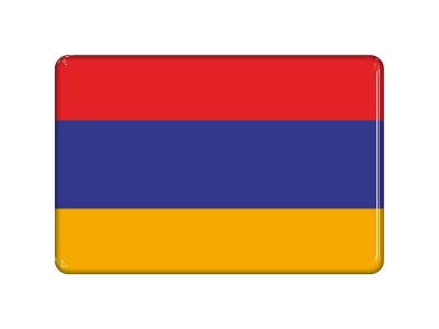 Samolepka - Vlajka Armenia - obdélník