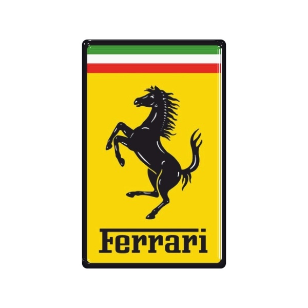 Zakázková samolepka - ferrari obdélník 35x22mm