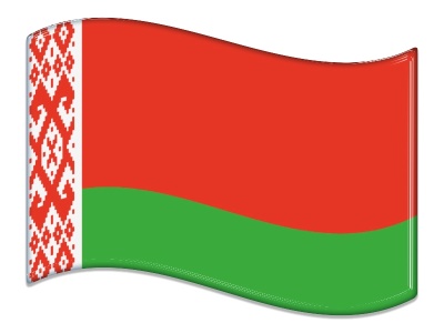 Samolepka - Vlajka Bělorusko