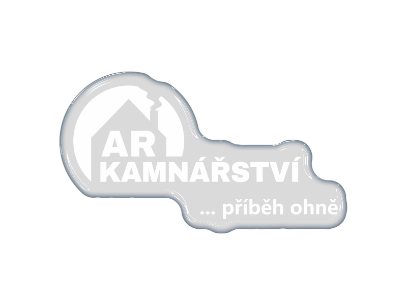Zakázková samolepka - kamnářství bílé 20x11,3cm